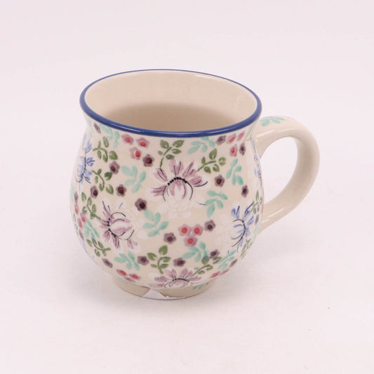 16oz Belly Mug. Pattern: Vintage Floral