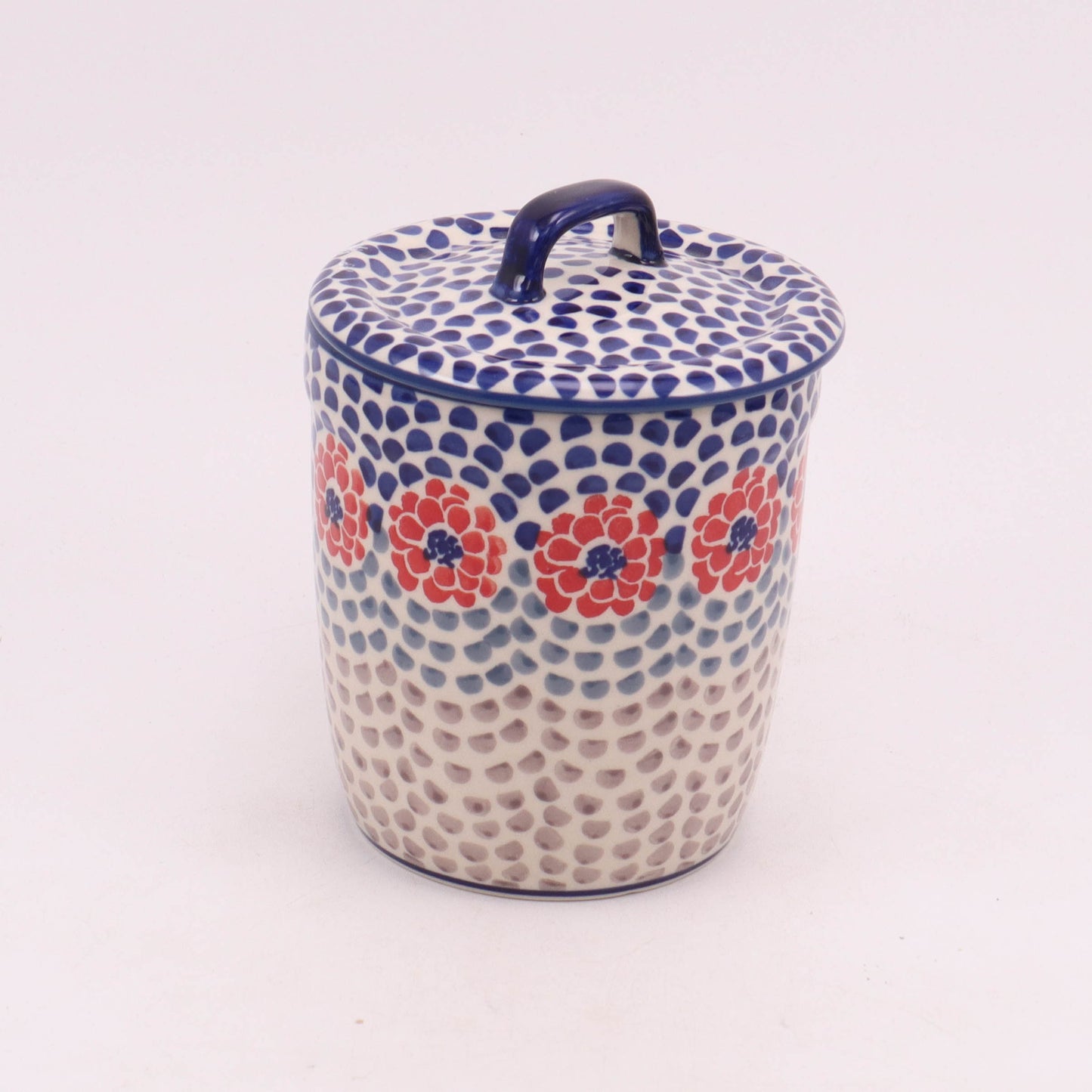 4.5"x6" Container with Lid. Pattern: Mum's the Word