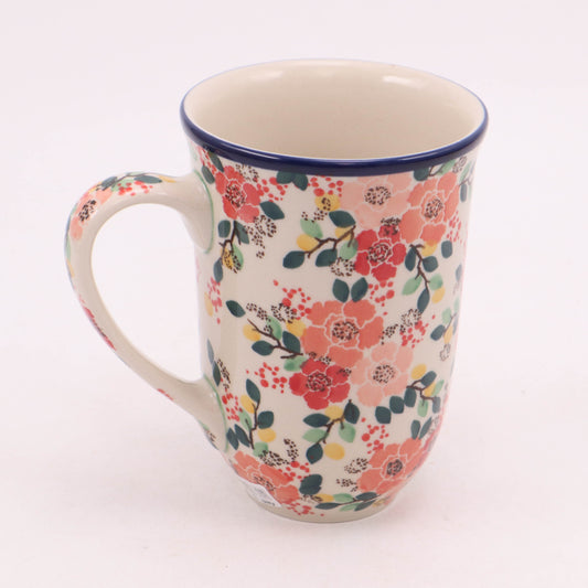 19oz Bistro Mug. Pattern: Flower Shoppe