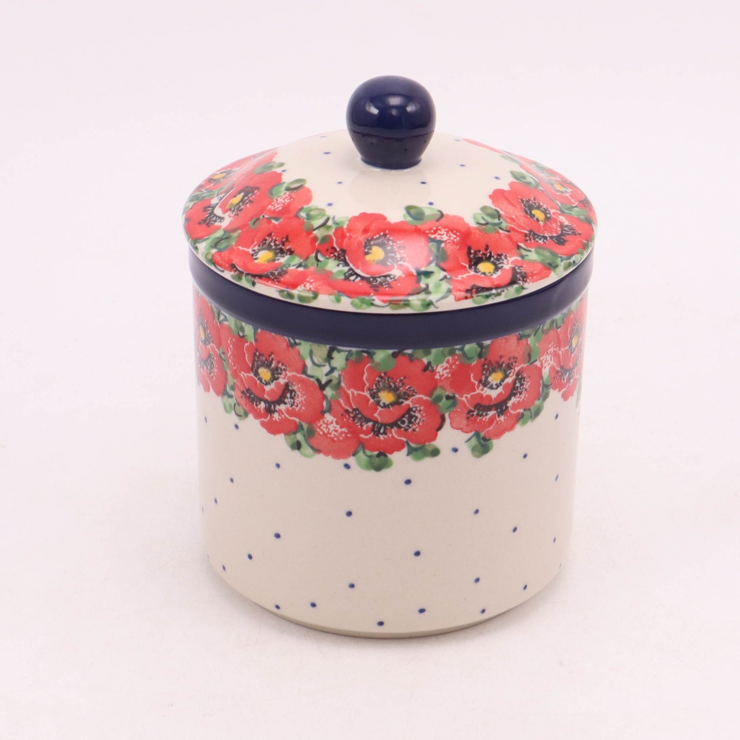 4"x5.5" Round Container with Lid. Pattern: Surroundings Inspiration