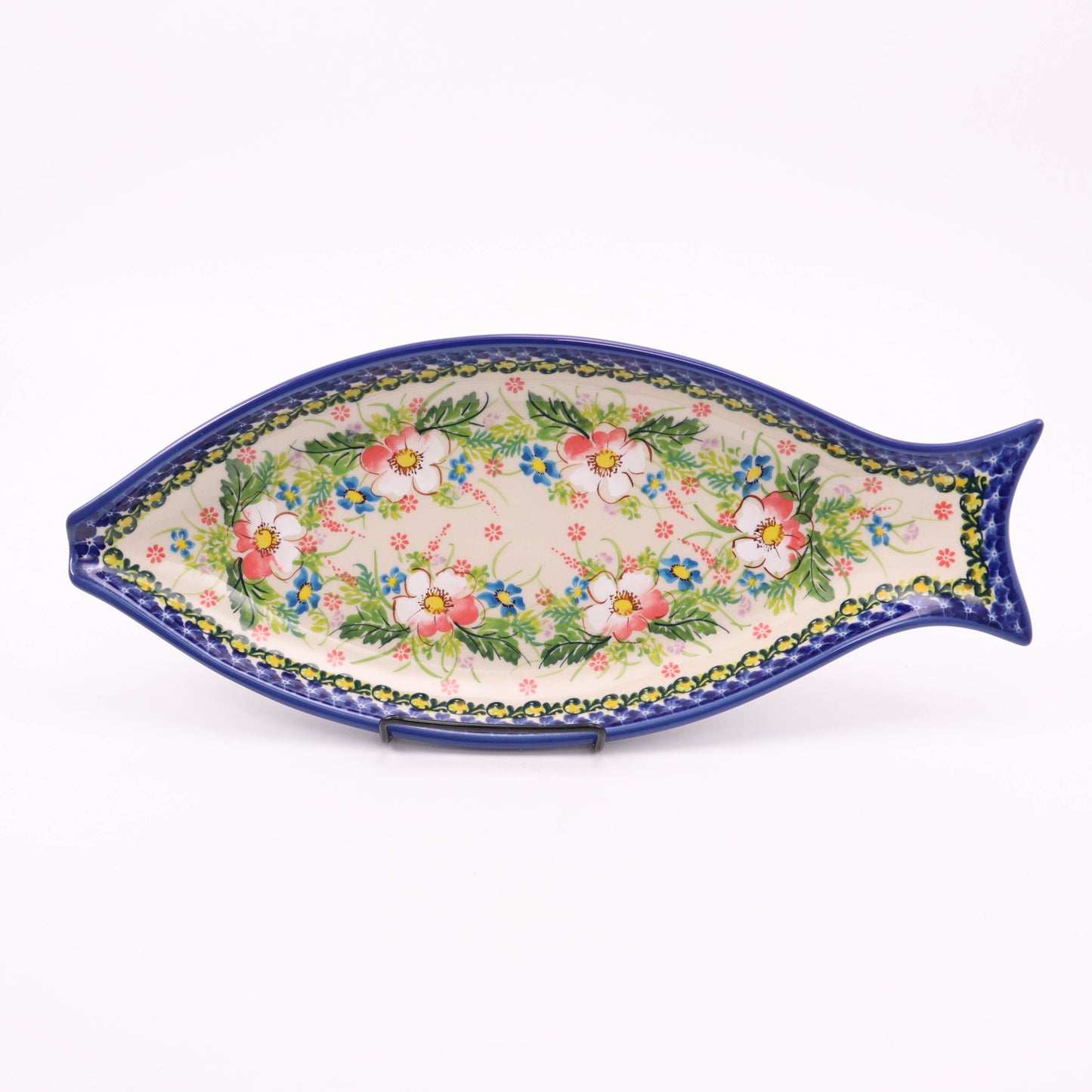 14"x7" Fish Platter. Pattern: Peachy Keen