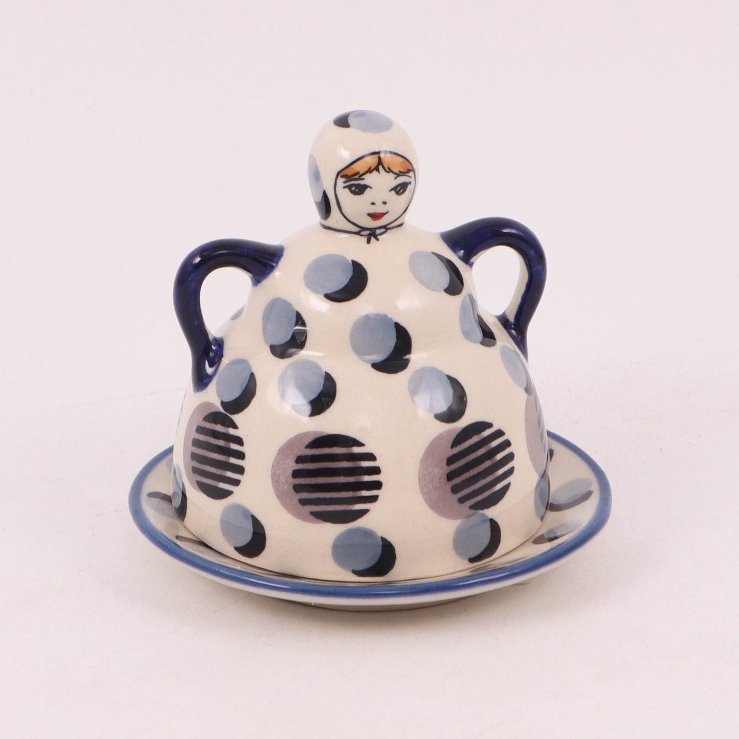 3" Mini Cheese Lady. Pattern: Arcade
