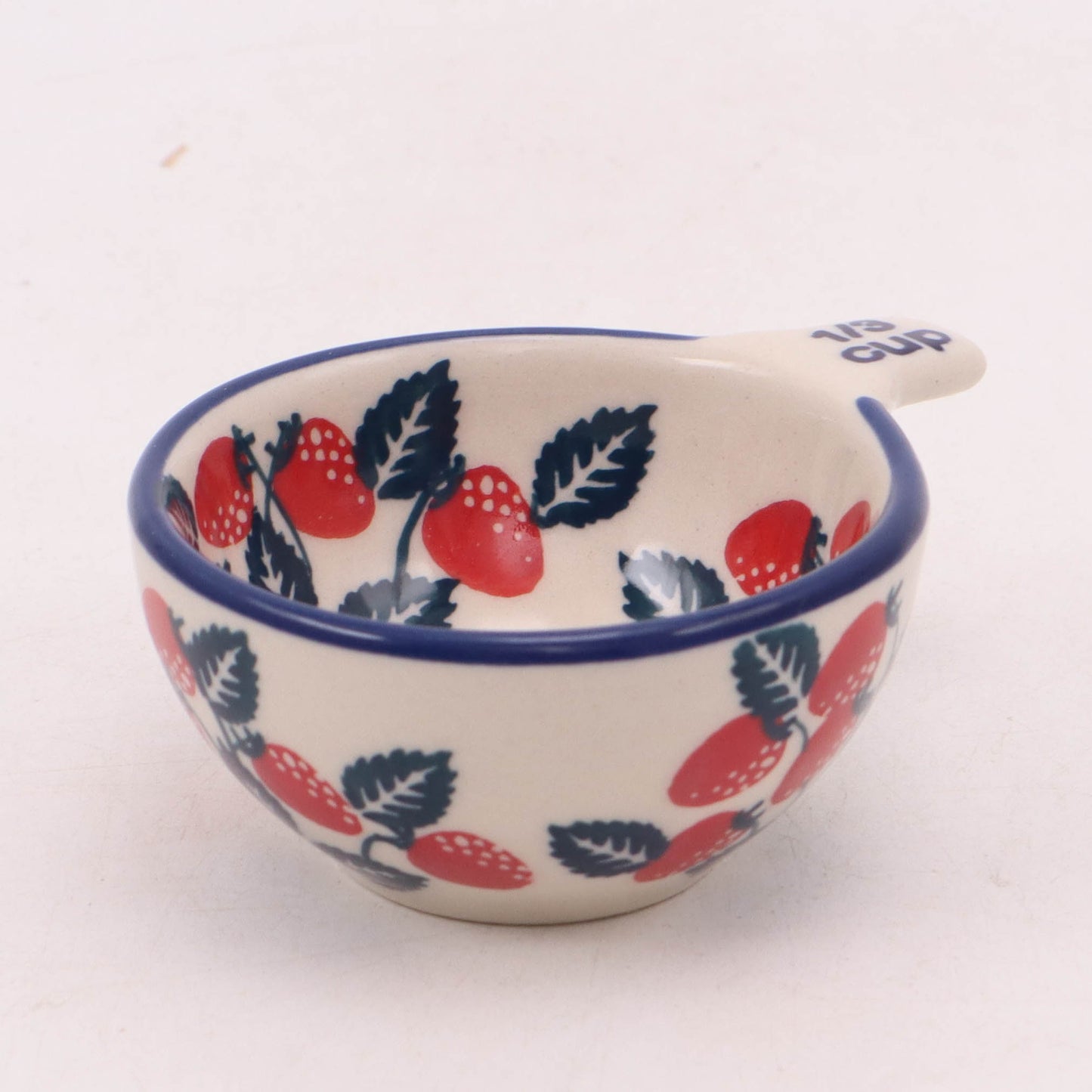 1/3 Cup Measuring Cup. Pattern: Strawberry Jam