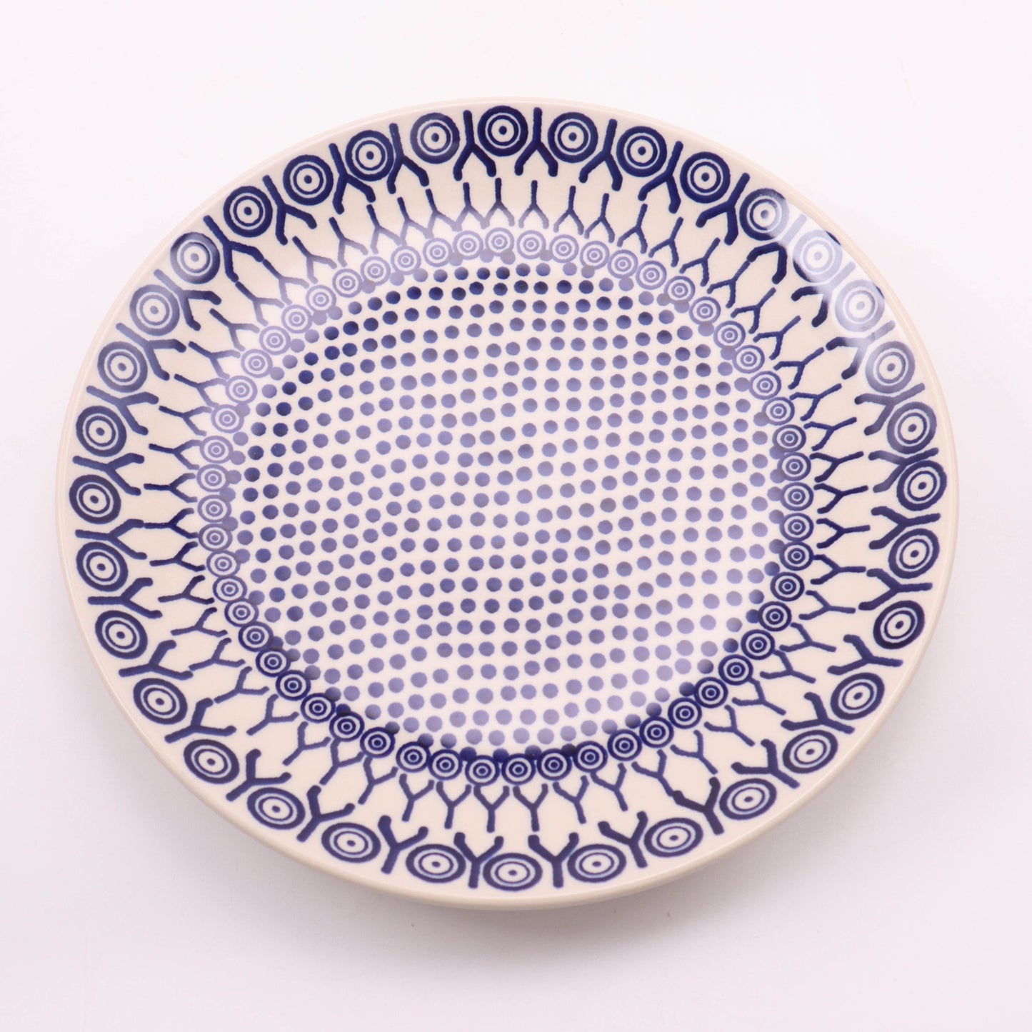 10" Dinner Plate. Pattern: Dot Matrix