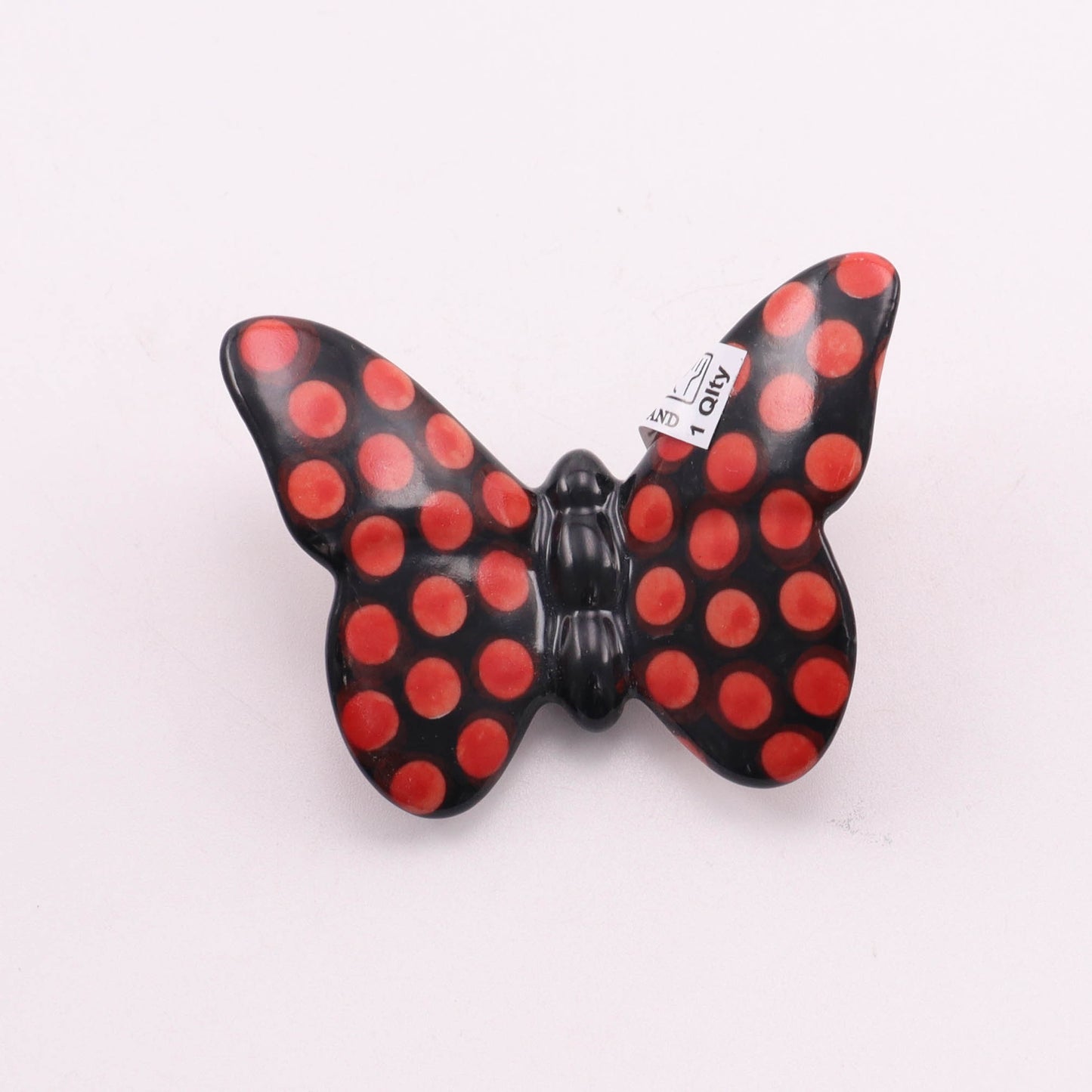 Medium Butterfly. Pattern: Red Dots