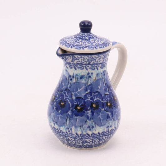6oz Oil Jug. Pattern: Perfect Pansy