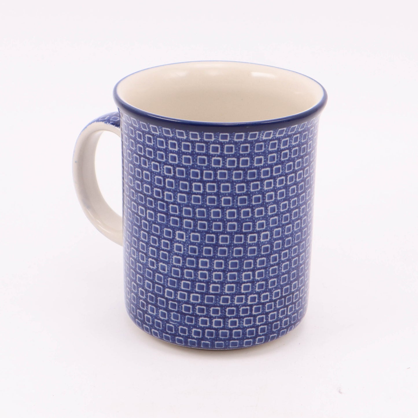 16oz Straight Mug. Pattern: Blue Tiles
