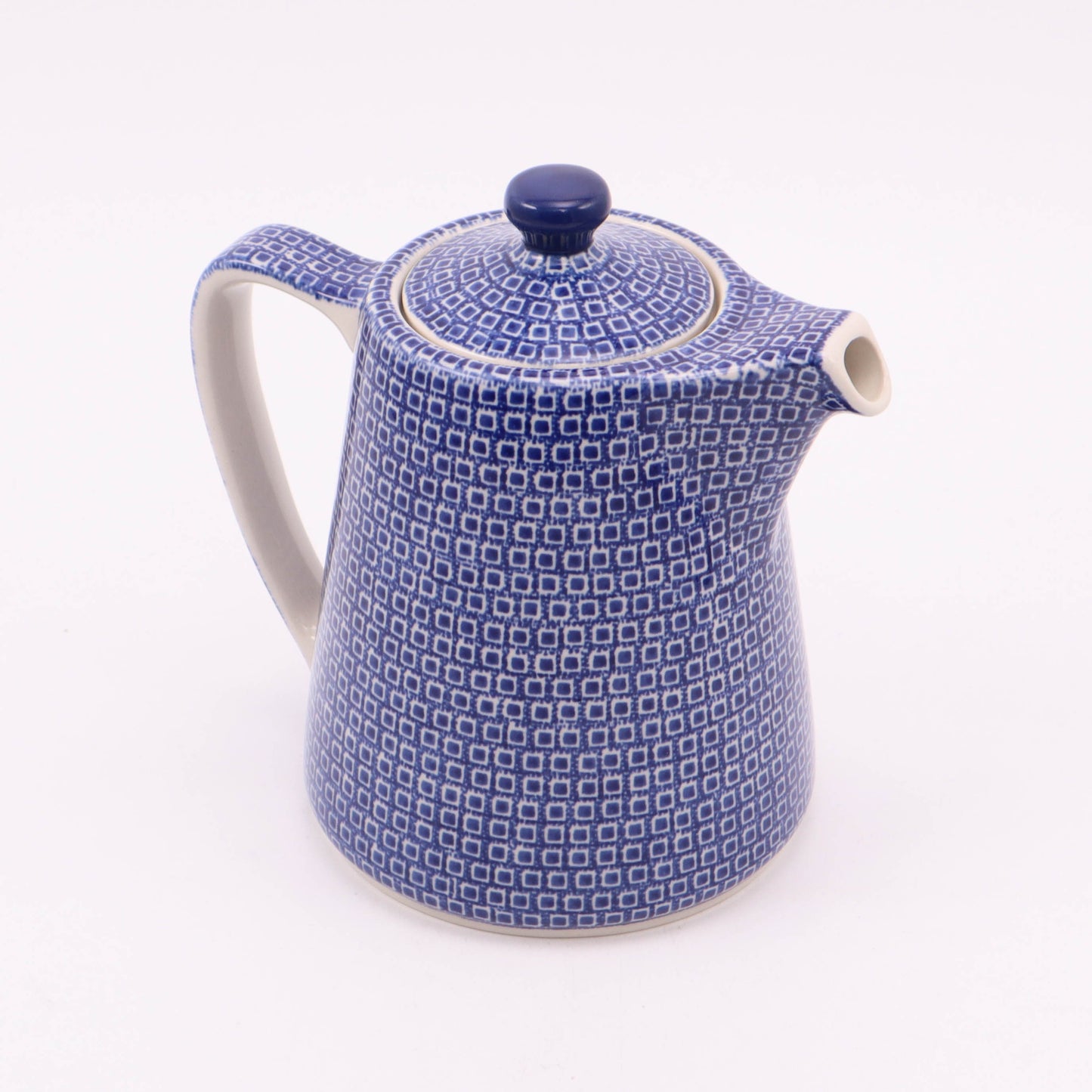 34oz Modern Teapot. Pattern: Blue Tiles