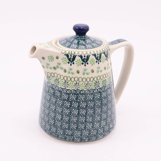 34oz Modern Teapot. Pattern: Mint Julep