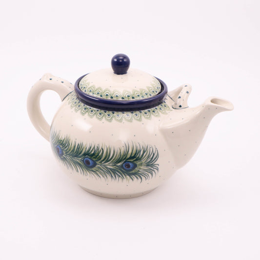 3L Teapot. Pattern: Peacock Feathers