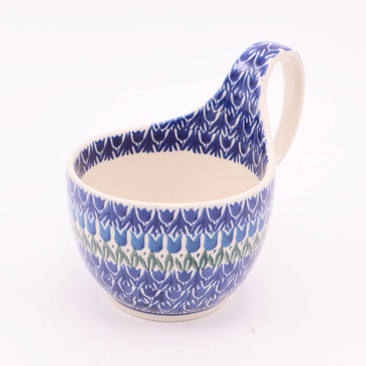 16oz Loop Bowl. Pattern: Tulip Parade