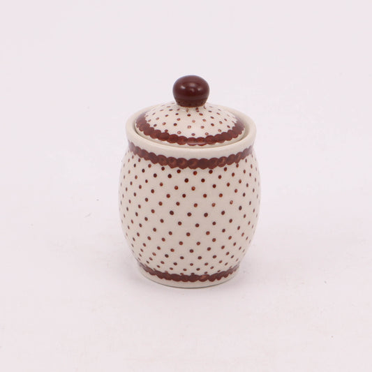1.5" Mini Container. Pattern: Gingerbread