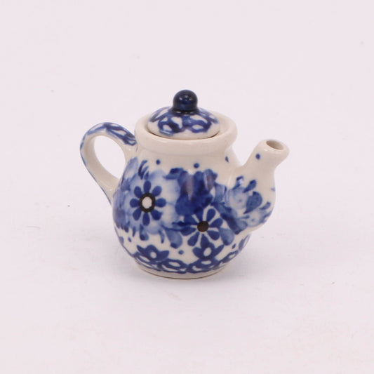 Mini Decorative Teapot. Pattern: Baltic Mist