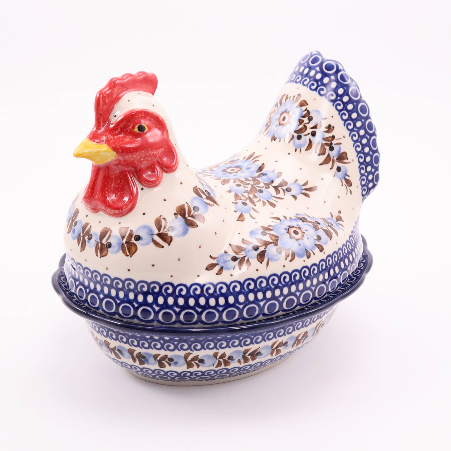 9"x8"x8" Hen Container. Pattern: Coco