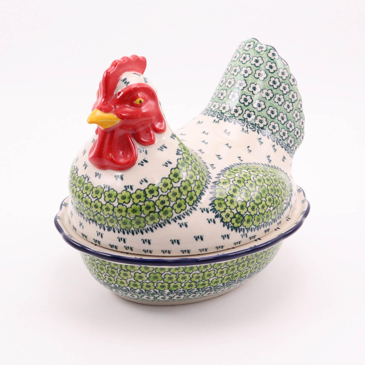 9"x8"x8" Hen Container. Pattern: Lucky Charms