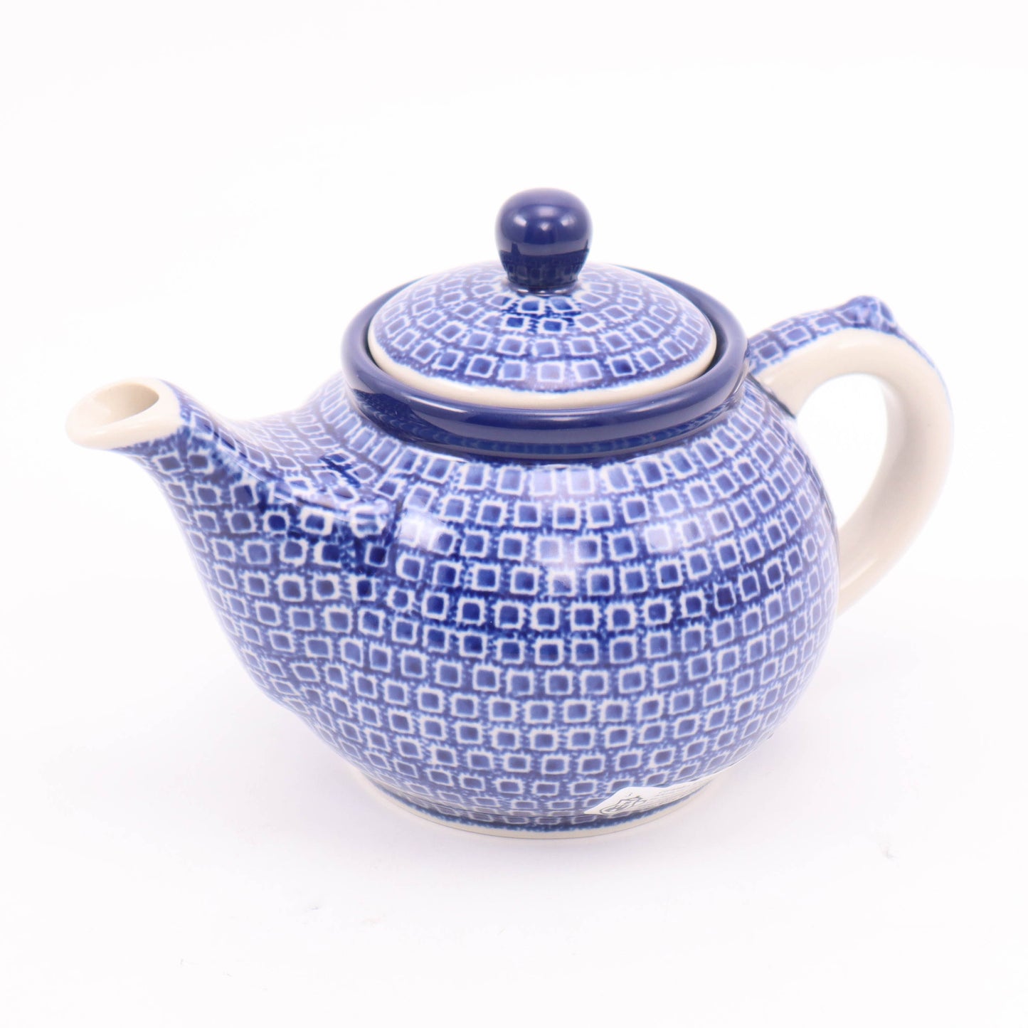 14oz Teapot. Pattern: Blue Tiles