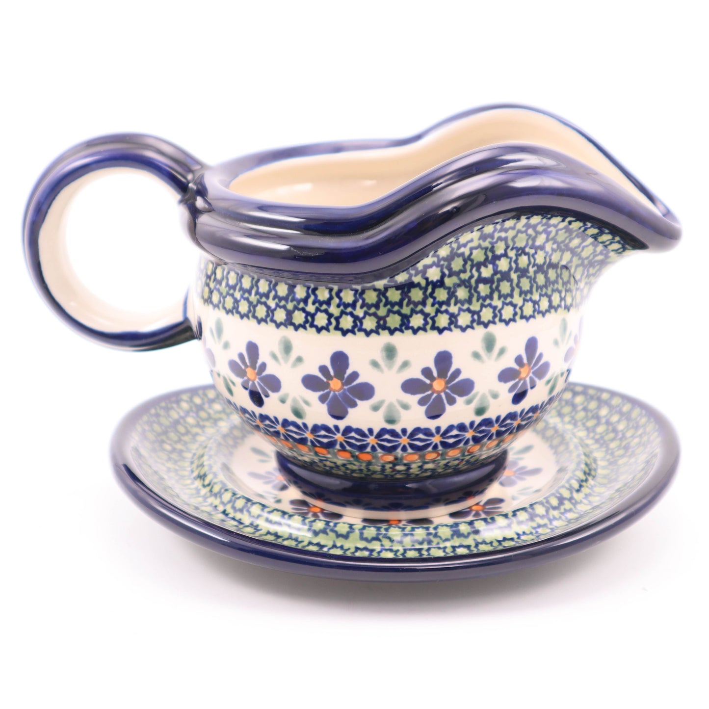 20oz Gravy Boat and Saucer. Pattern: Picture Perfect