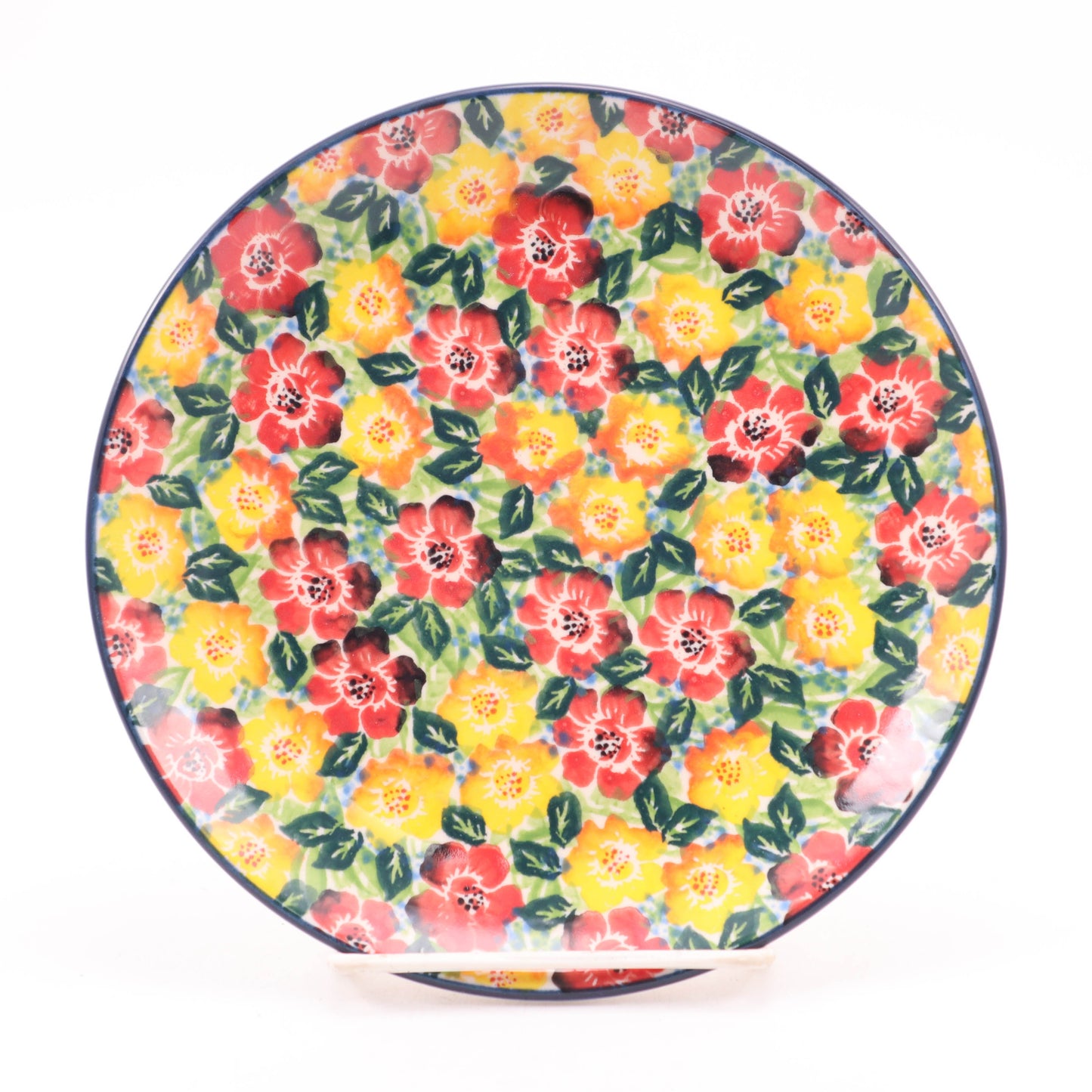7.5" Dessert Plate. Pattern: Cheerful Bouquet