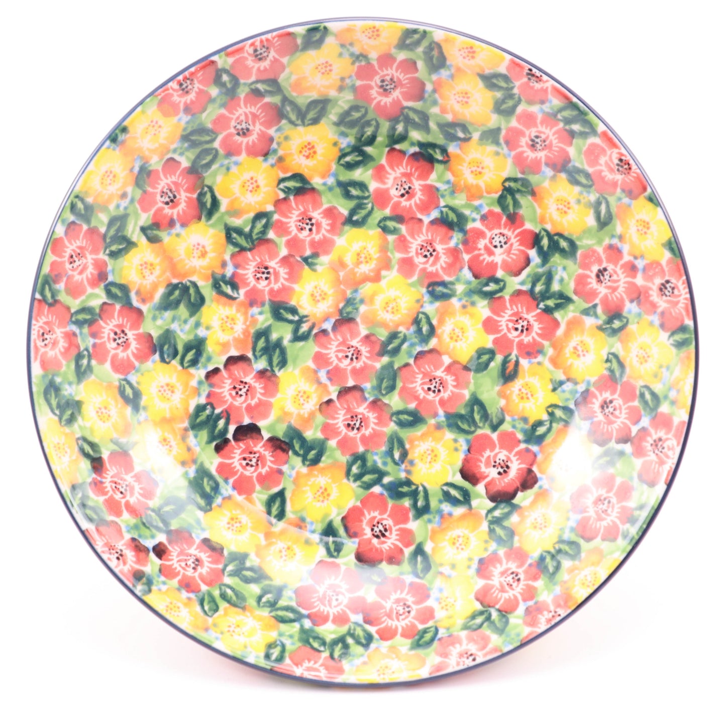 8.5" Pasta Plate. Pattern: Cheerful Bouquet