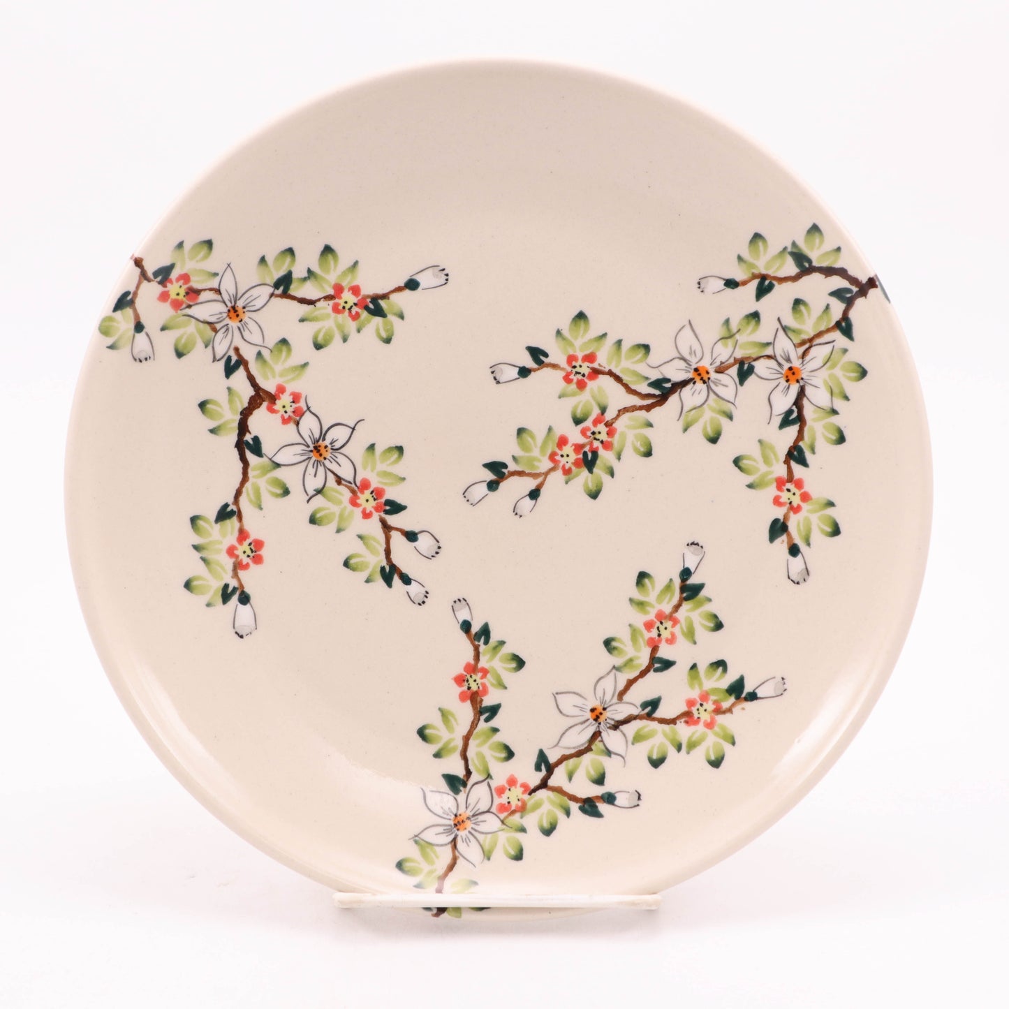 9.5" Dinner Plate. Pattern: Apple Blossom Red
