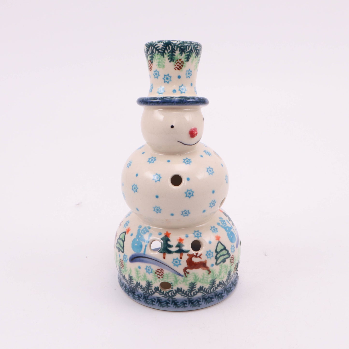 3.5"x7" Snowman Luminary. Pattern: Merry Merry