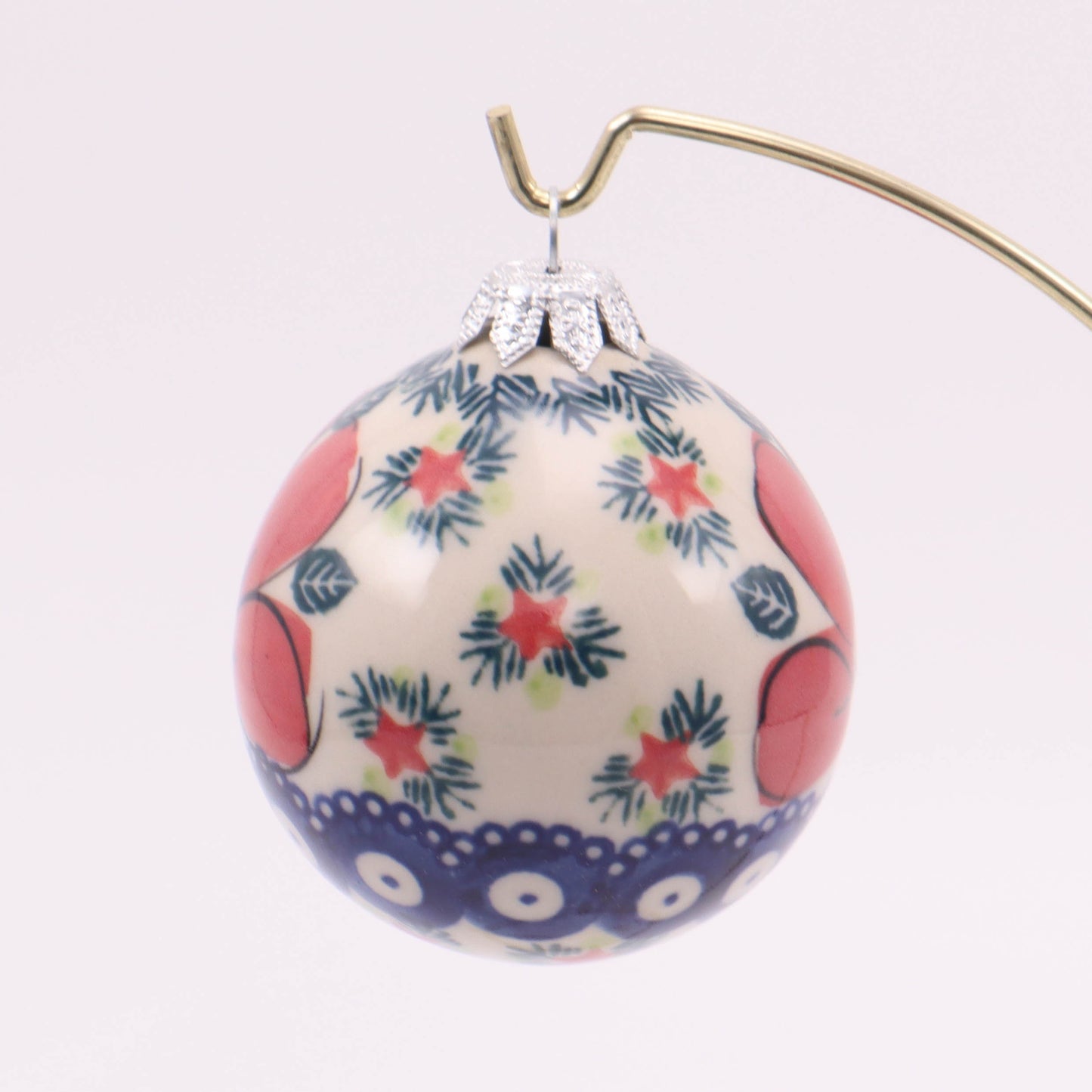 3" Round Ornament. Pattern: Love Song