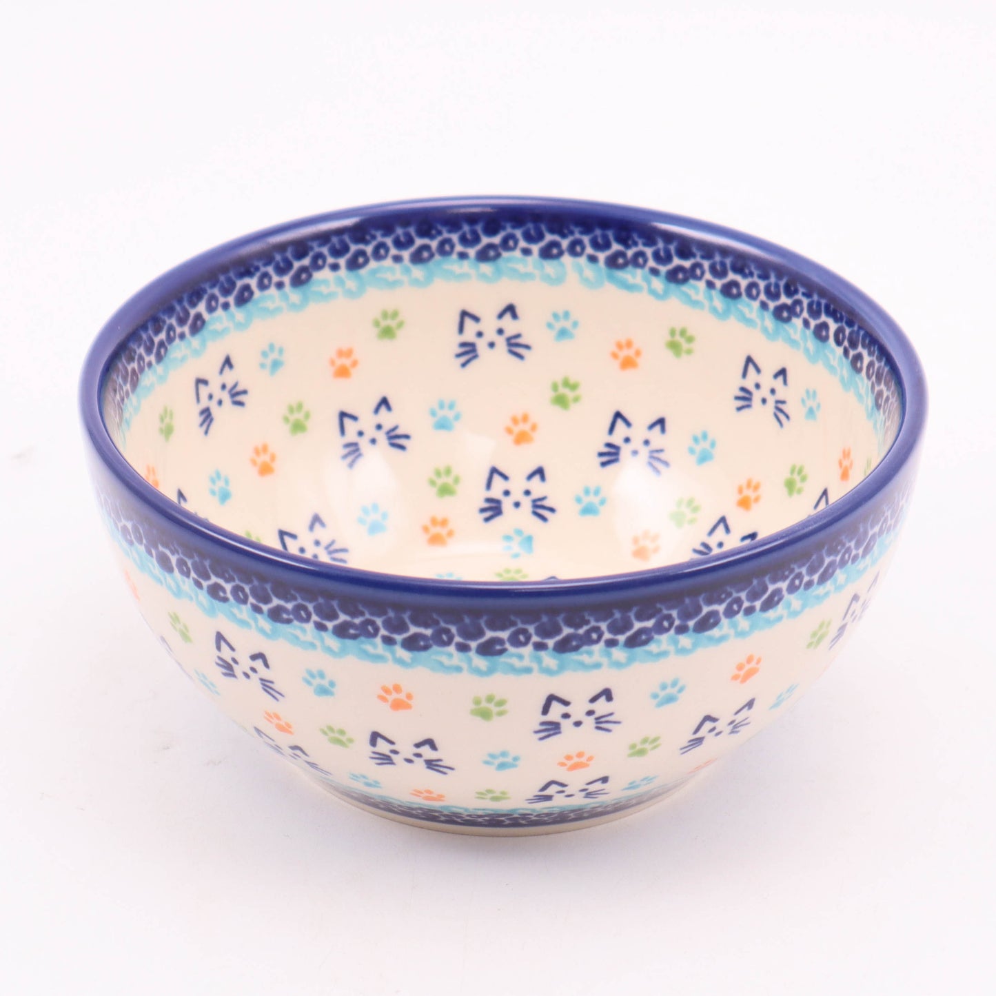 6" Cereal Bowl. Pattern: Whiskers