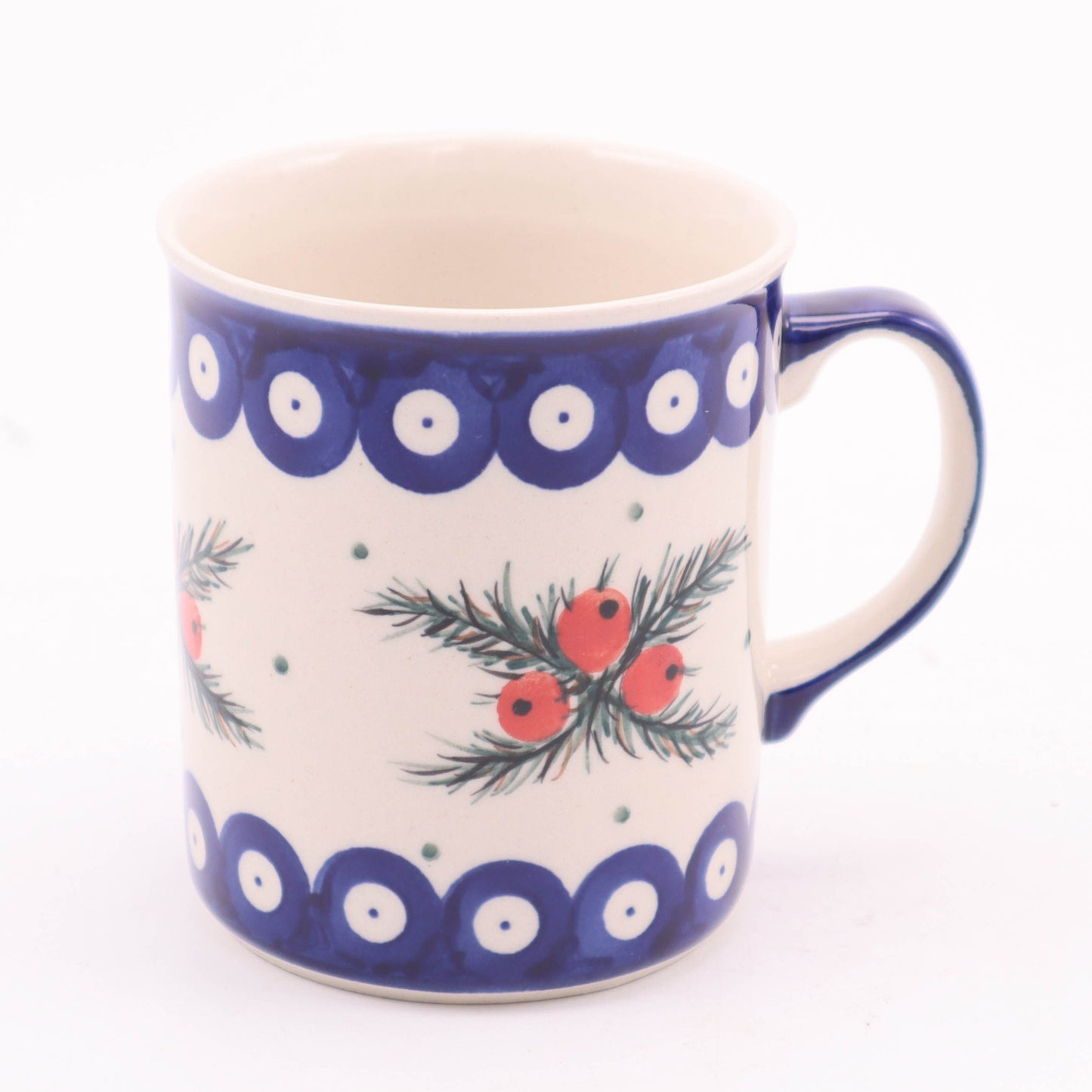 10oz Straight Mug. Pattern: Mistletoe