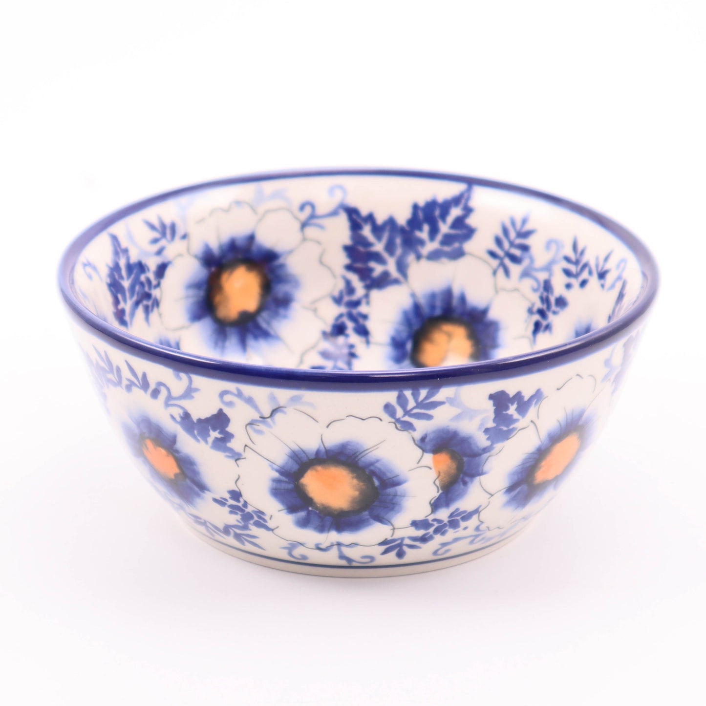 6" Bowl. Pattern: Blue Flower