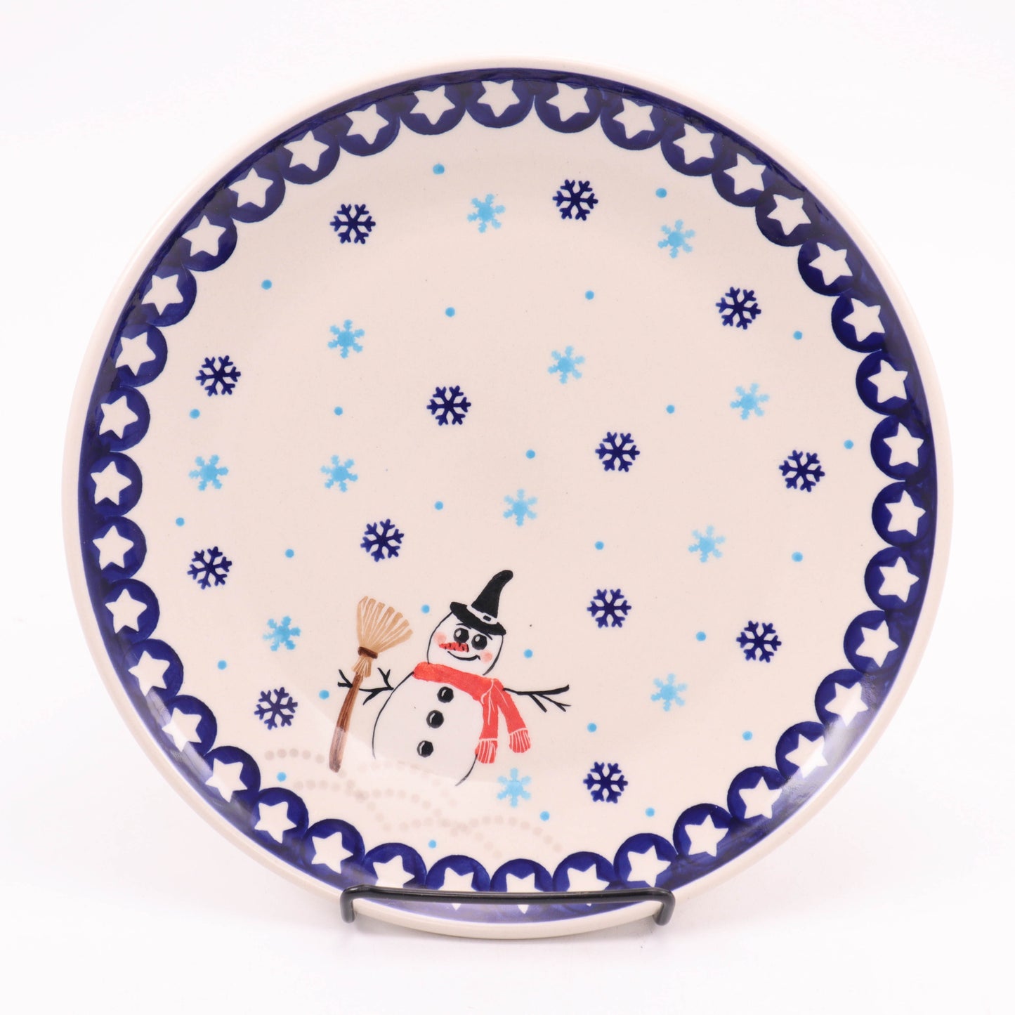 9.5" Dinner Plate. Pattern: Snowman