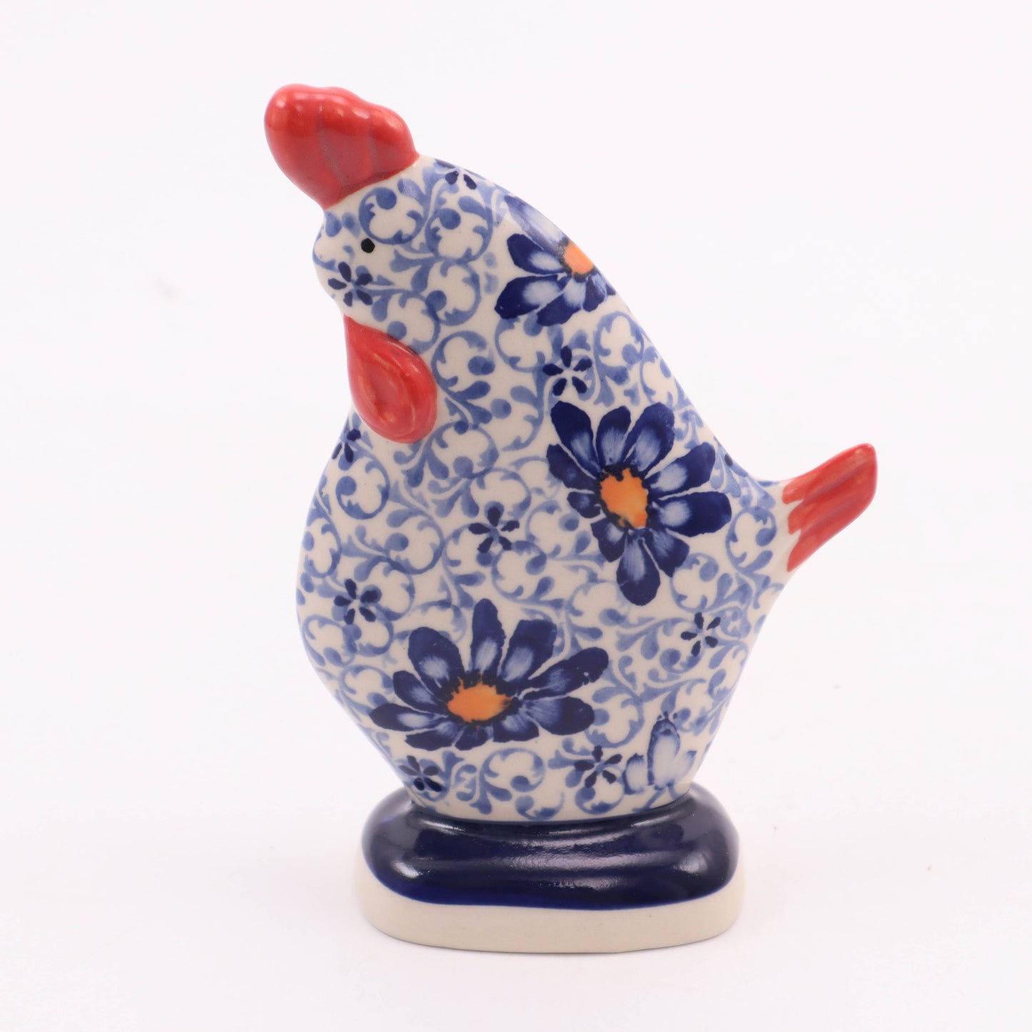 4"x6" Rooster Figurine. Pattern: Daisy Serenade