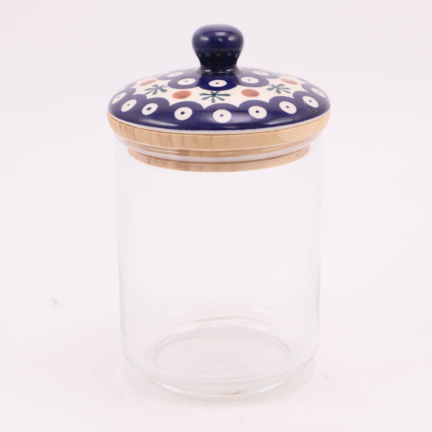 22oz Clear Jar with Air-Tight Lid. Pattern: Mosquito
