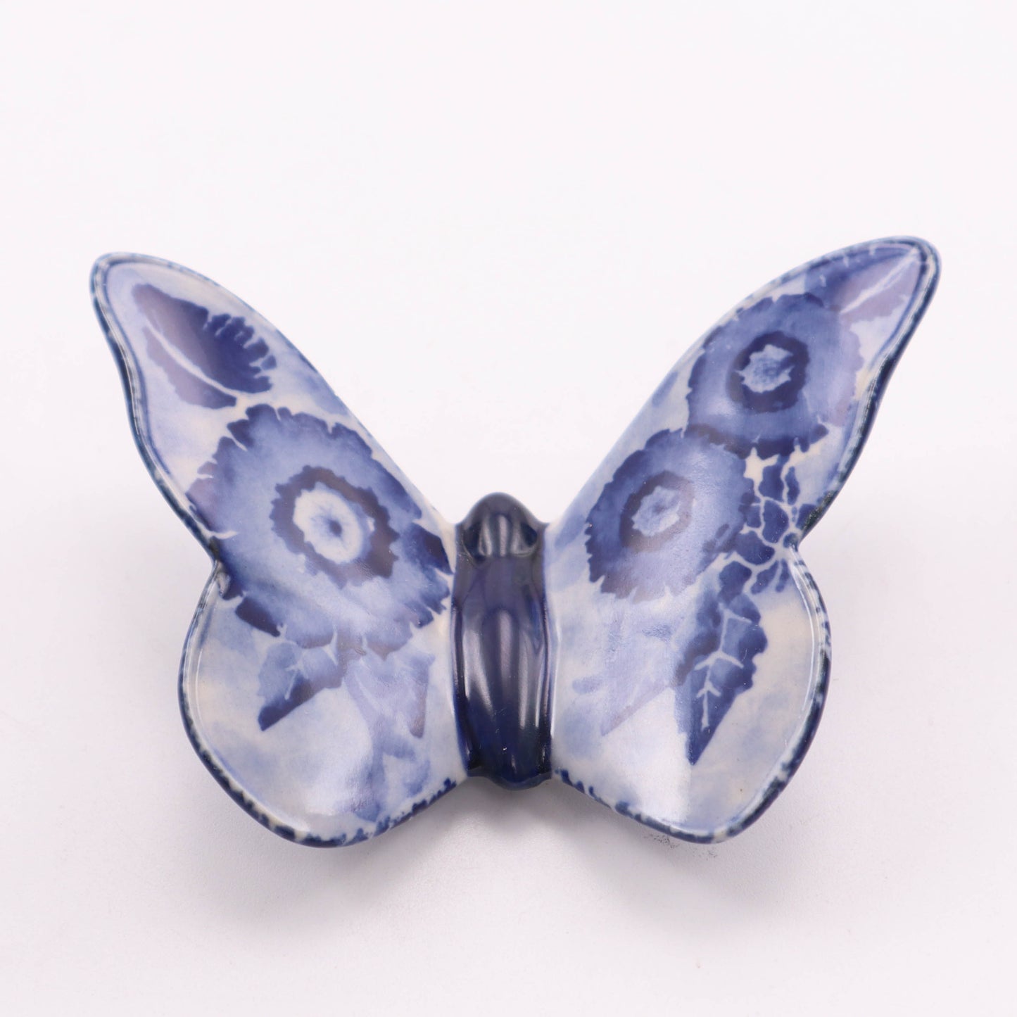 3.5" Butterfly Figurine. Pattern: Watercolor Blossoms