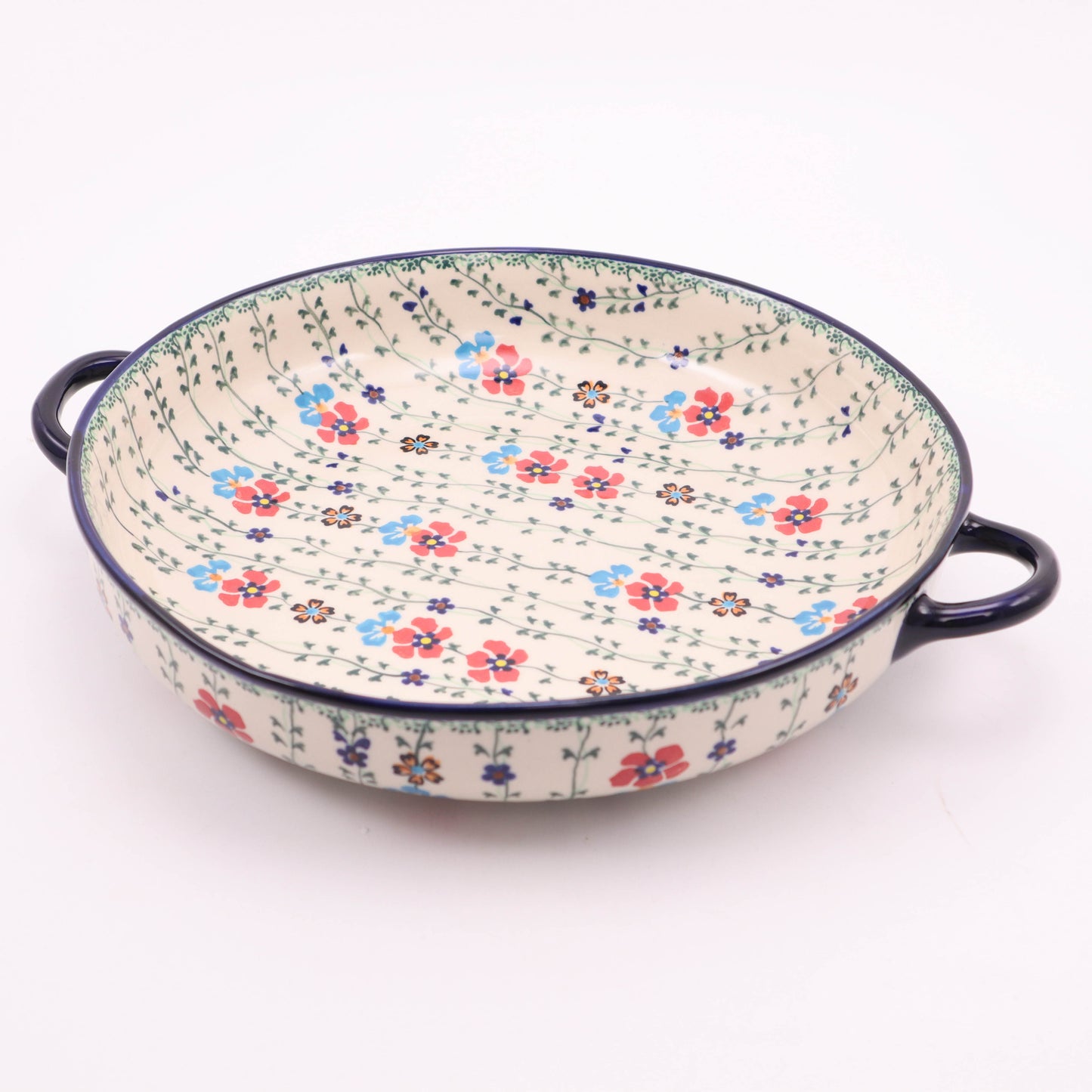 10.5" Round Baker With Handles Pattern: 017