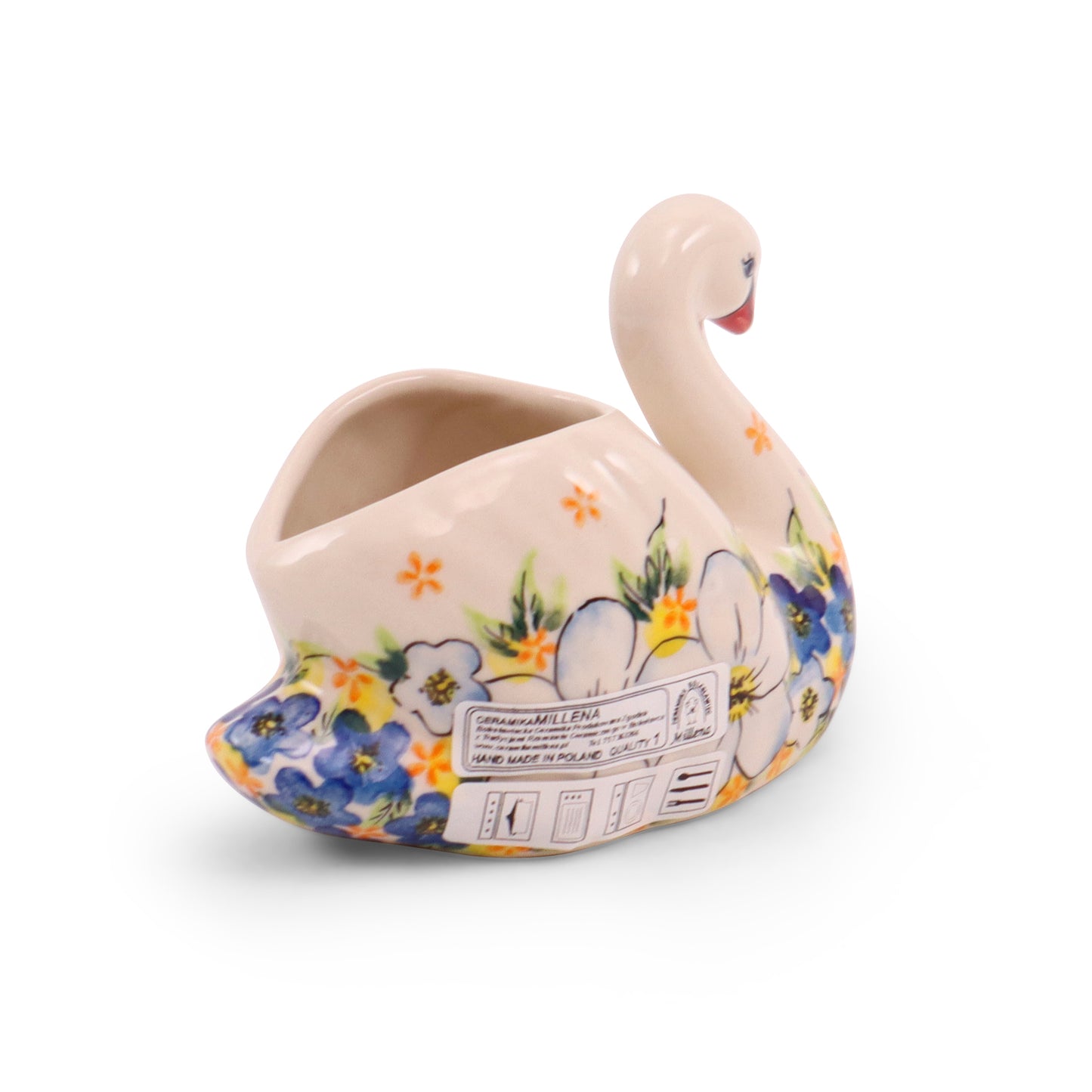 5"x3.5" Swan Container. Pattern: U88