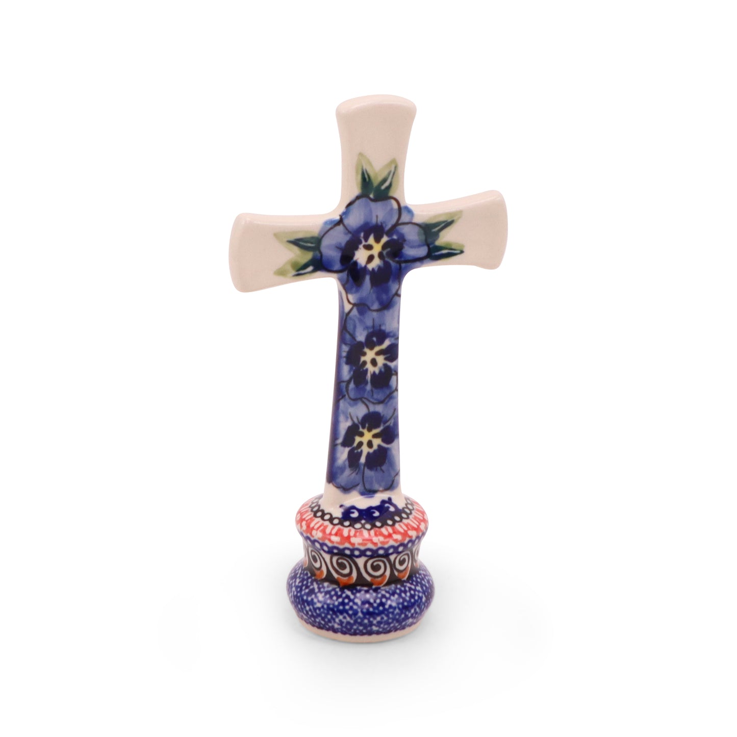 4"x7" Cross Figurine. Pattern: Very Violet