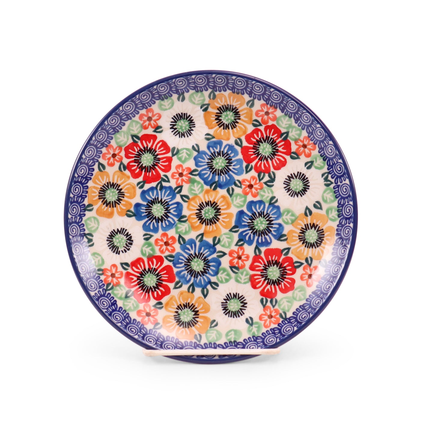 8" Dessert Plate. Pattern: Color Wheel