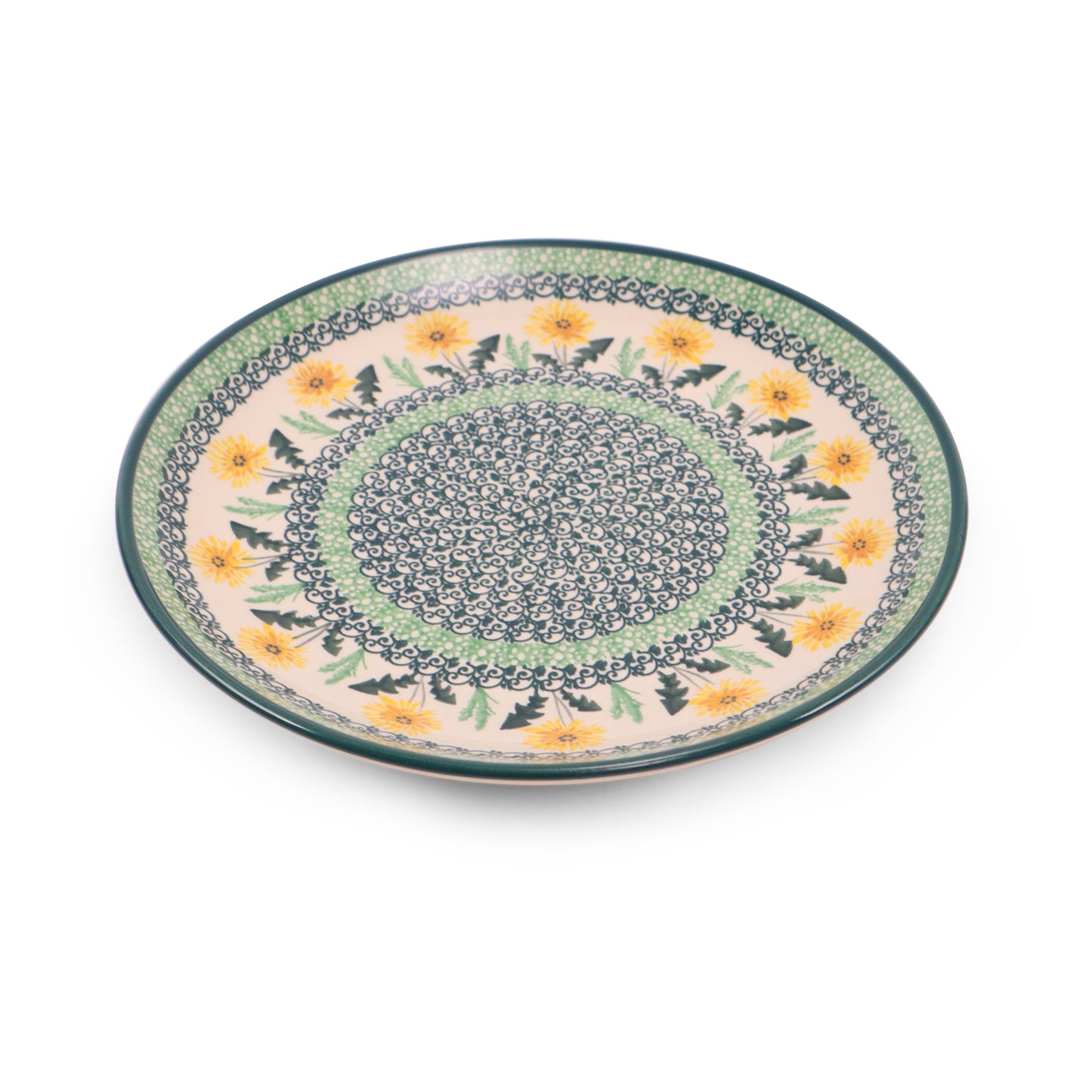 10" Dinner Plate. Pattern: Sunflower Field