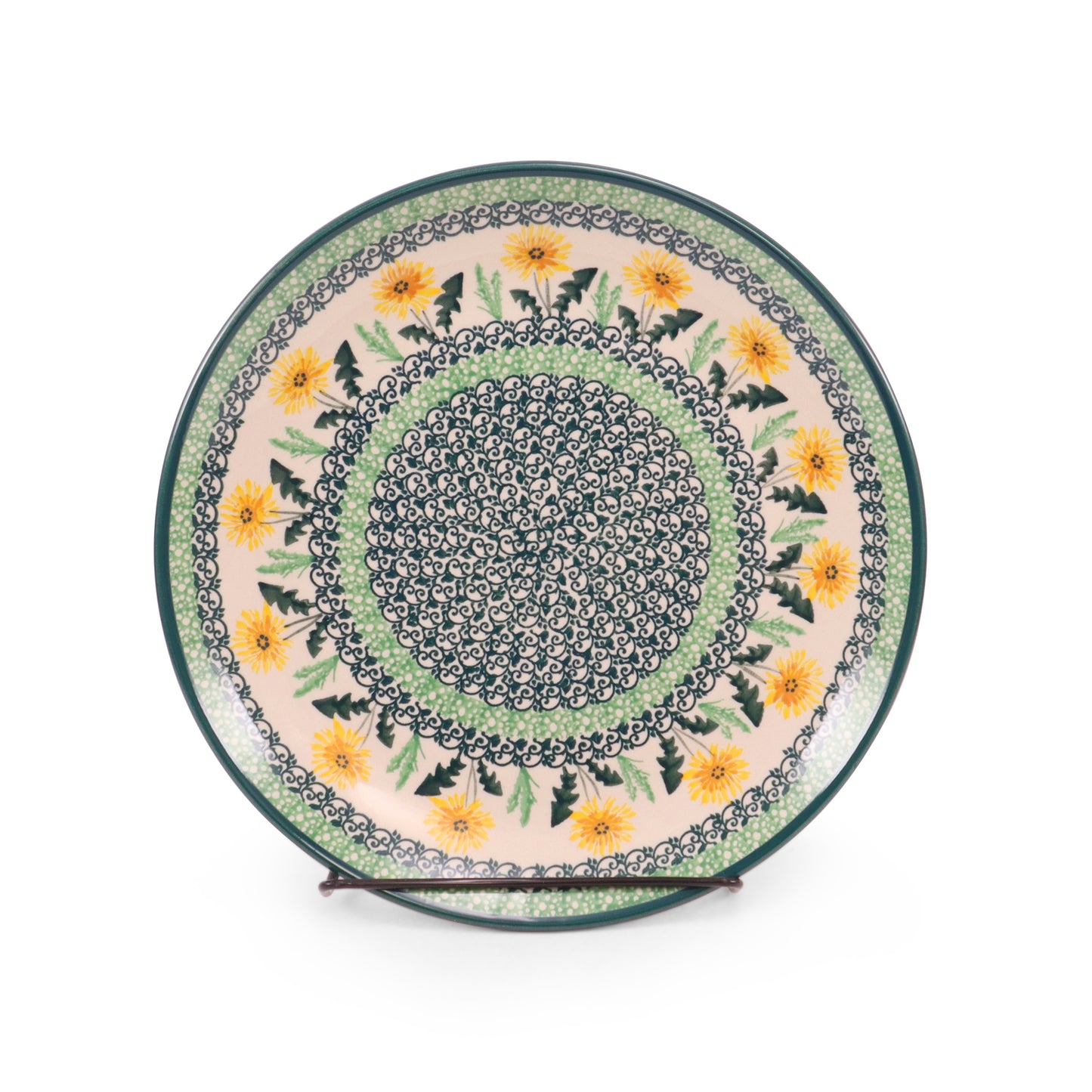 10" Dinner Plate. Pattern: Sunflower Field