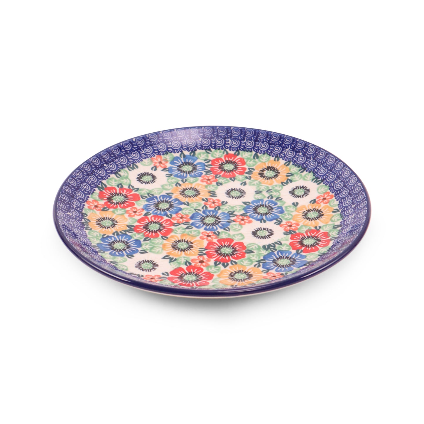 10" Dinner Plate. Pattern: Color Wheel