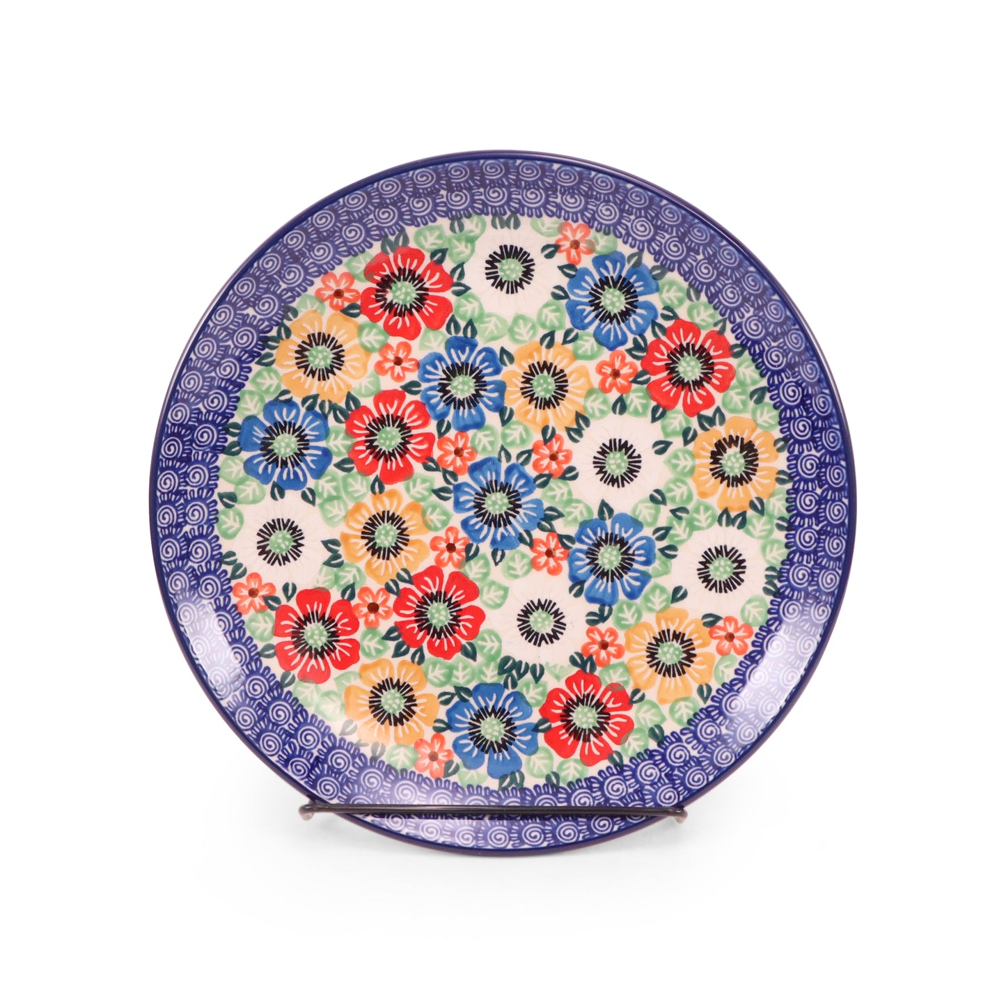 10" Dinner Plate. Pattern: Color Wheel