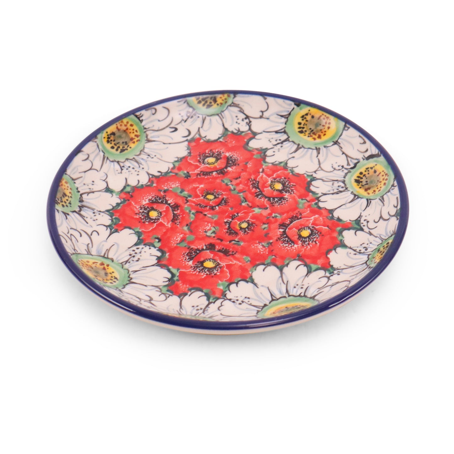 6.5" Plate. Pattern: Scarlet Daisy