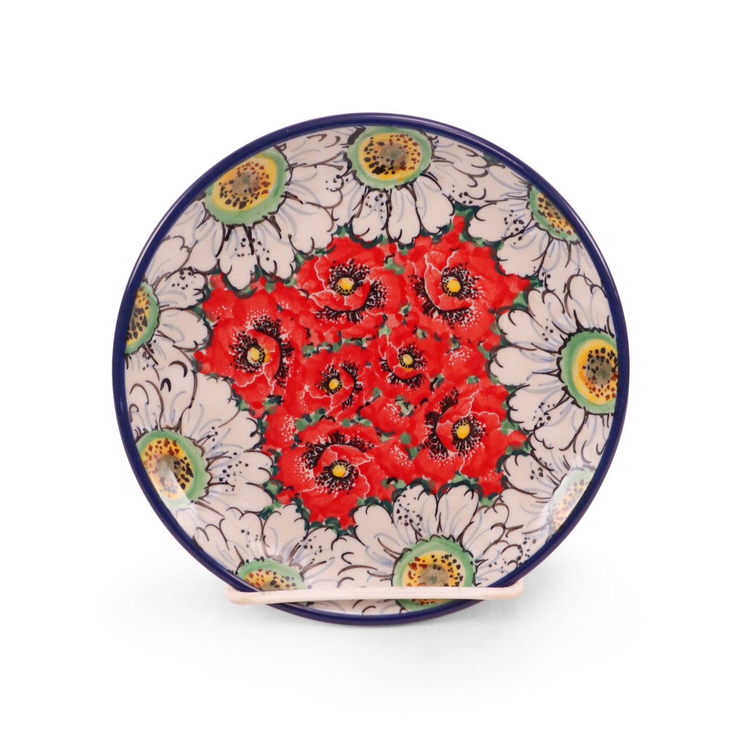 6.5" Plate. Pattern: Scarlet Daisy