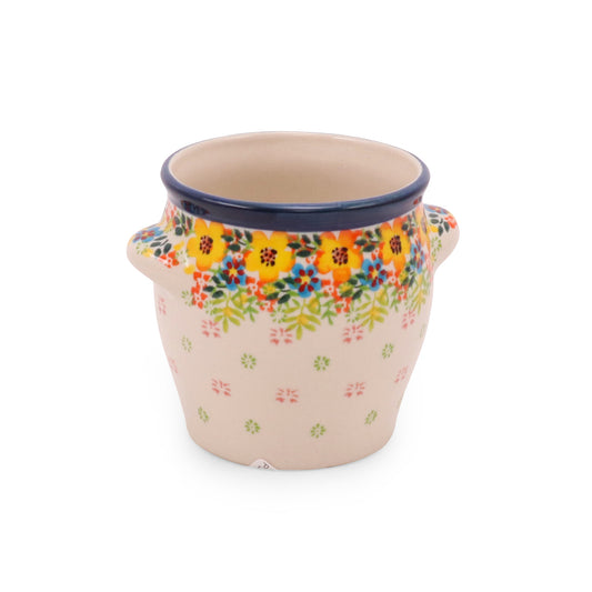 3.5"x3.5" Container. Pattern: Wreath