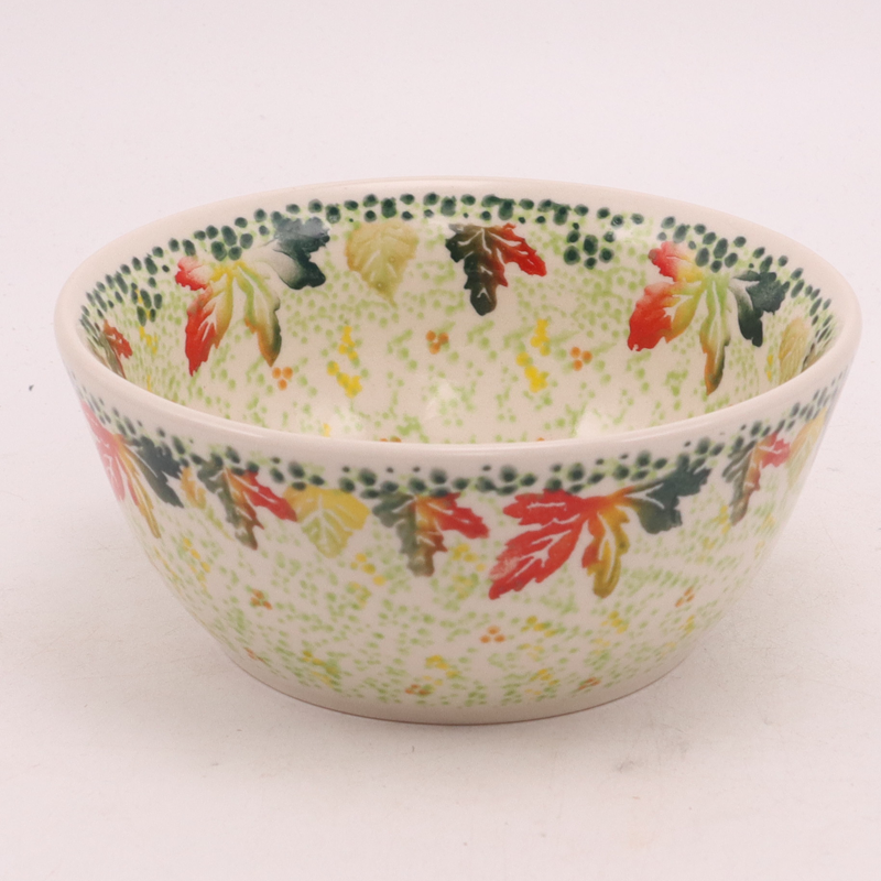 6" Cereal Bowl. Pattern: Autumn Leaves
