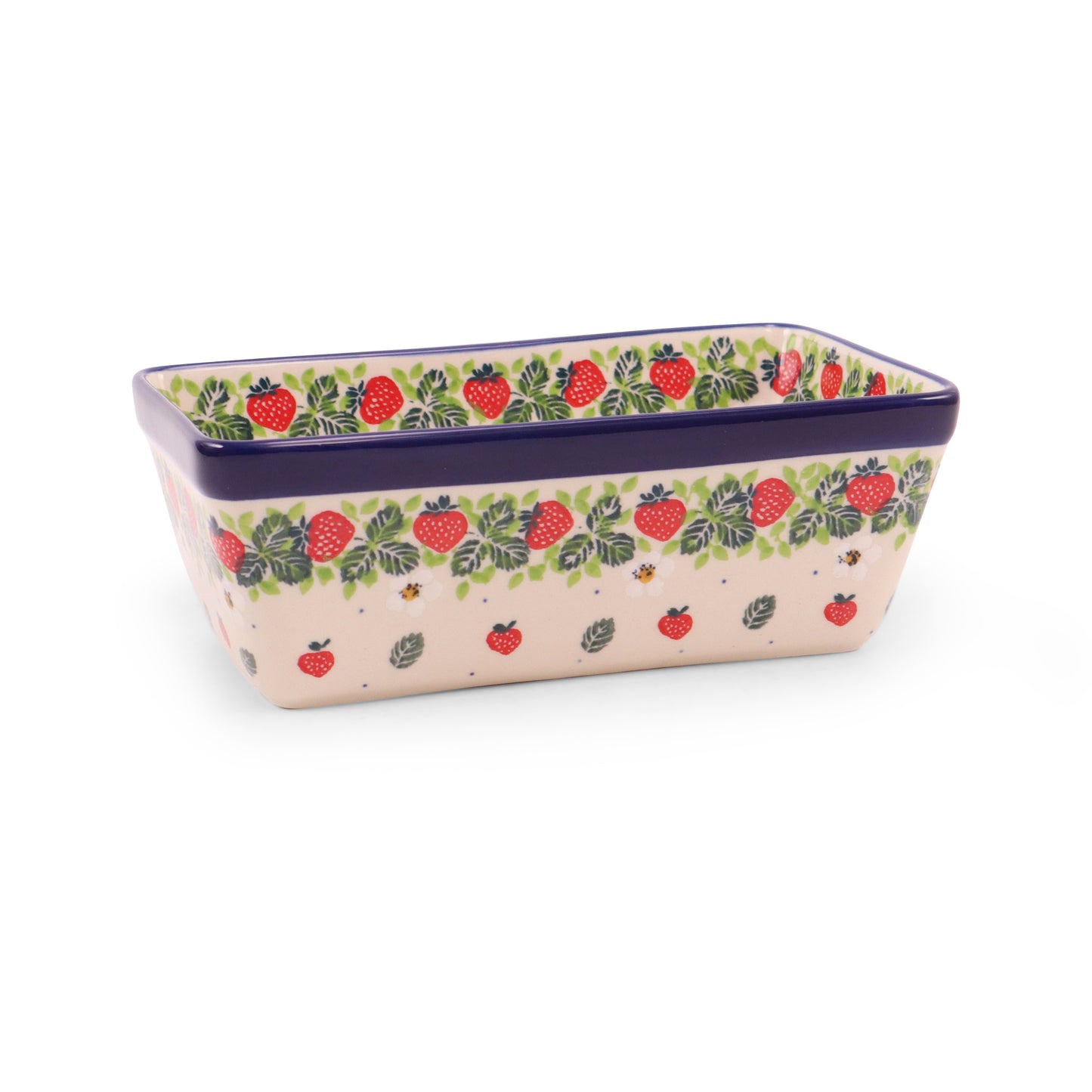 8"x5" Loaf Pan. Pattern: Fruit Stand