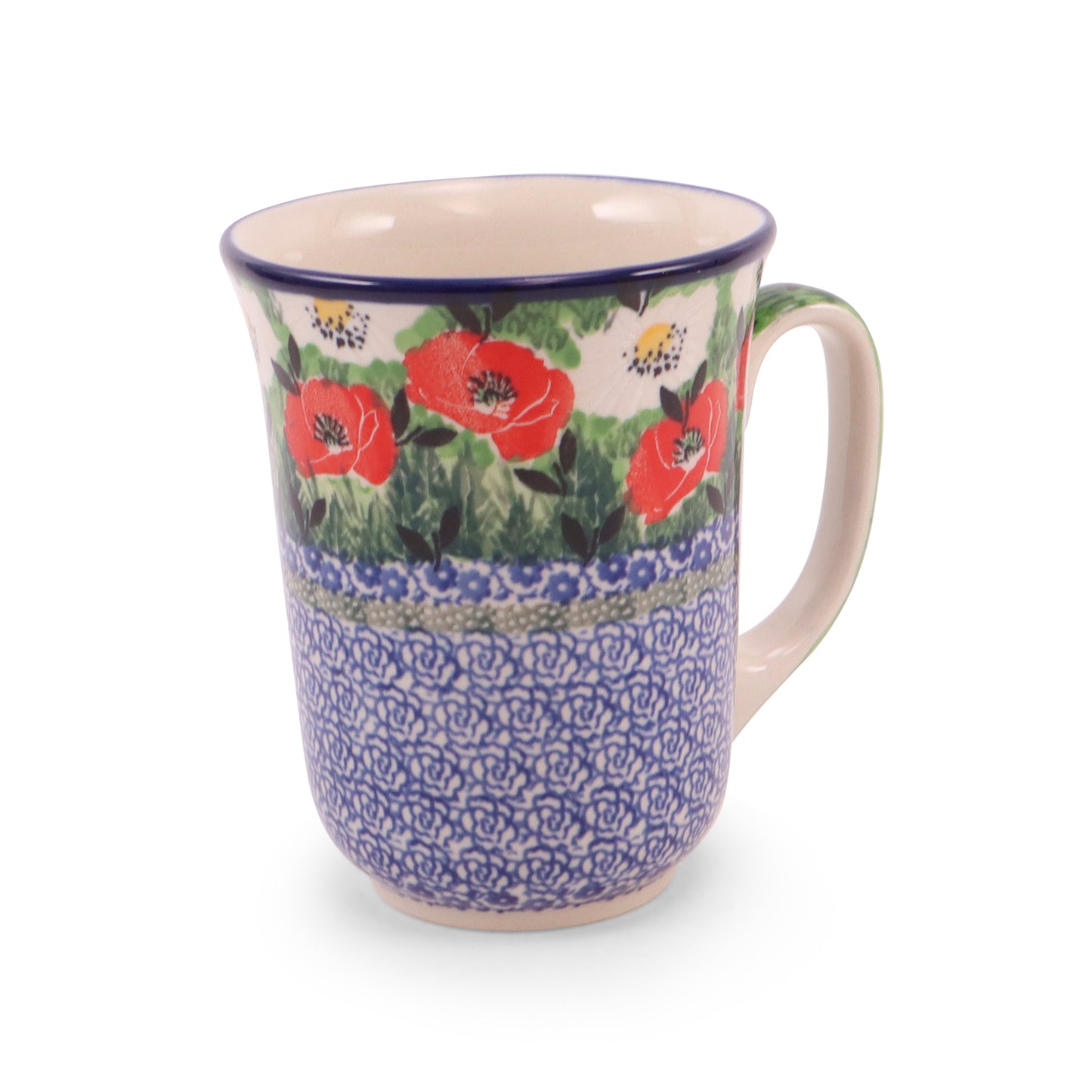 16oz Tall Mug. Pattern: Polish Meadow