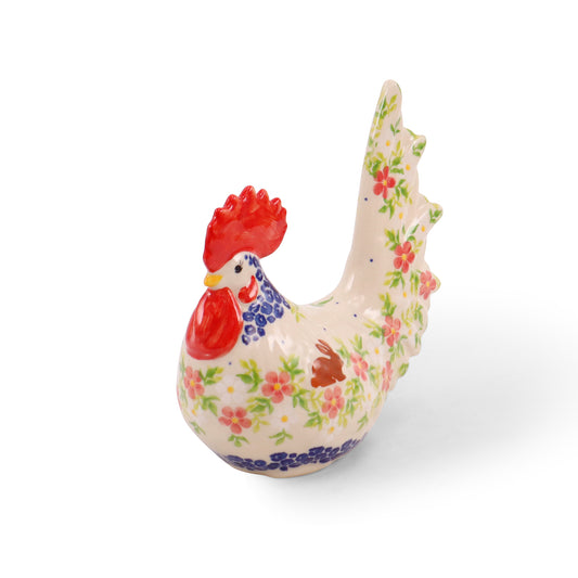 6"x3"x7" Rooster Figurine. Pattern: Bunny Trail