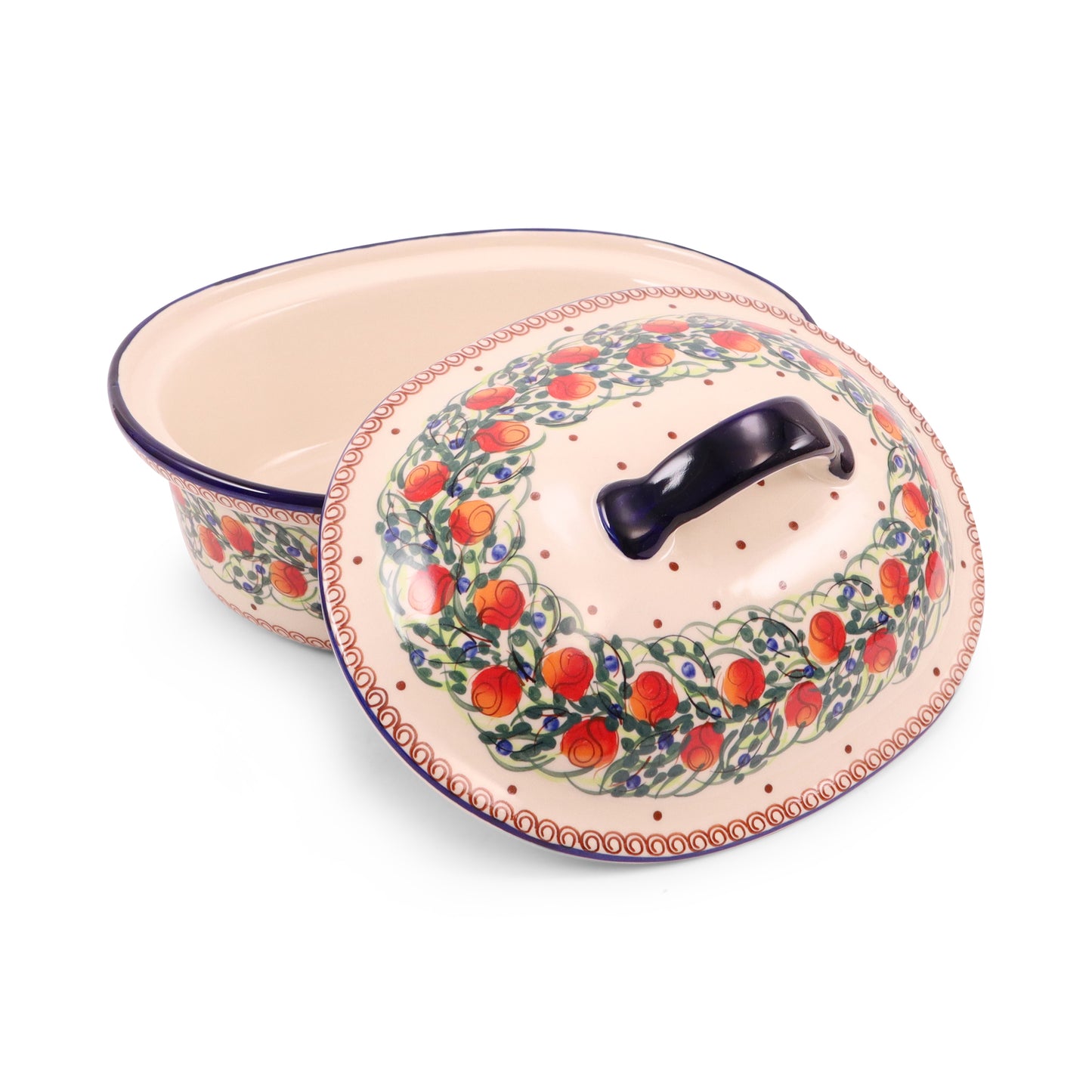 13"x10"x7" Covered Oval Baker .Pattern: B17P