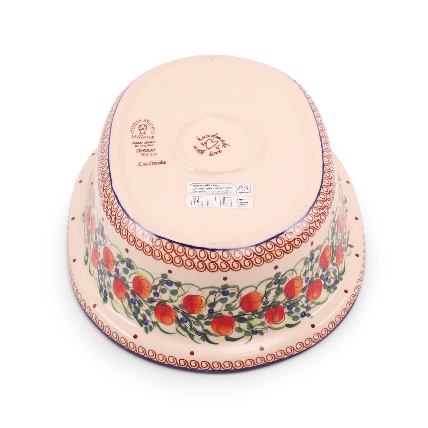 13"x10"x7" Covered Oval Baker .Pattern: B17P